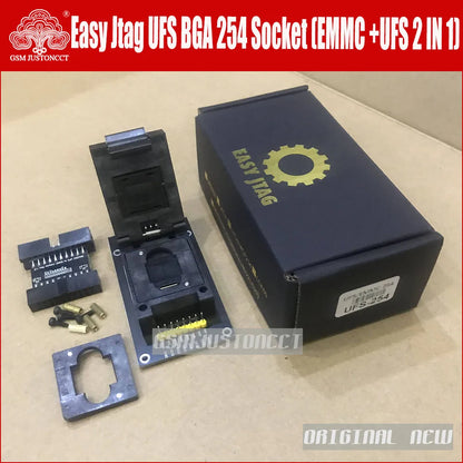 2024 ORIGINAL NEW  UFS BGA 254 Socket  for Easy Jtag Plus box UFS BGA 254 Sockets Adapter (EMMC + UFS 2 IN 1 )