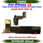 Update iOS System Logic Board For iPhone 15 Pro Max With Face Id Full Chips iCloud Off Dual Sim Motherboard Full Tested Chips