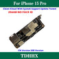 Clean iCloud Logic Board For iPhone 15 Pro Motherboard Dual SIM CN Version Mainboard Full Chips Support IOS Update