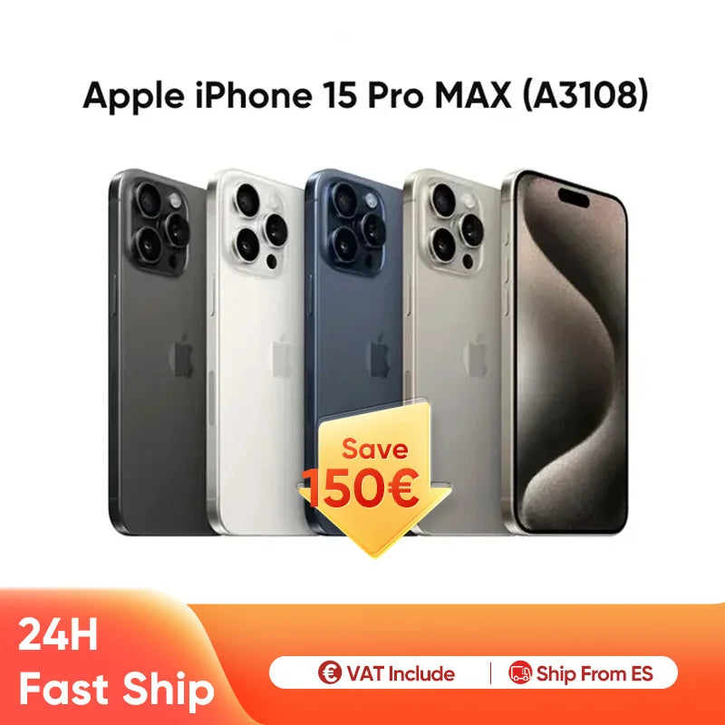 Apple iPhone 15 Pro MAX 8GB RAM 256GB ROM Phone Apple A17 Pro Bionic Chip 6.7'' 120Hz Super Retina XDR Display NFC CN Version