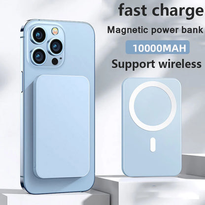 10000mAh Magnetic Power Bank Wireless Charger 15W Fast Charging Universal External Auxiliary Battery For IPhone 15 14 Pro Xiaomi