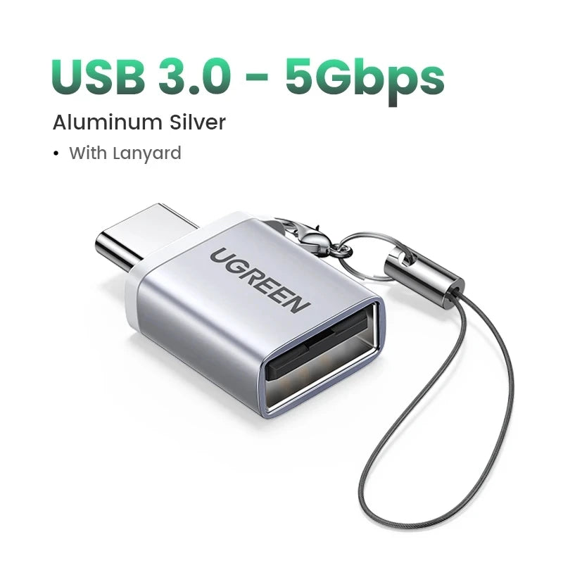 UGREEN USB 3.0 OTG Adapter Type C to USB Adapter Female Converter Thunderbolt 3 For Macbook Pro Air Samsung Xiaomi S20 S10 OTG