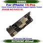 Update iOS System Logic Board For iPhone 15 Pro Max With Face Id Full Chips iCloud Off Dual Sim Motherboard Full Tested Chips