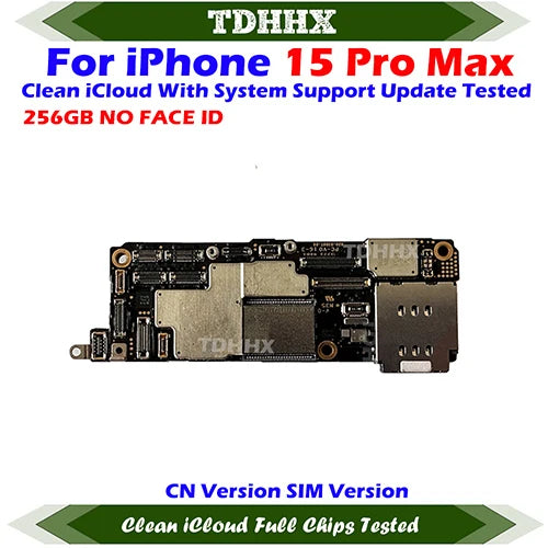 Motherboard Support iOS Update For iPhone 15 Pro Max / 15Pro Clean iCloud Logic Board Full Chips Working China Version Dual Sim