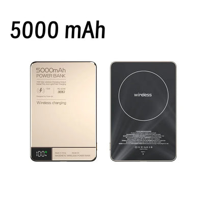 Ultra Thin 10000mAh Magnetic Wireless Charger Power Bank PD15W Portable Powerbank For iPhone Samsung Huawei Xiaomi for Magsafe