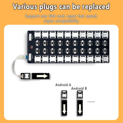 UTHAI  Mobile Phone Card Changer Multi-Card Device External Card Slot Multi-Card Device Android Universal 20 Card Slot Expansion